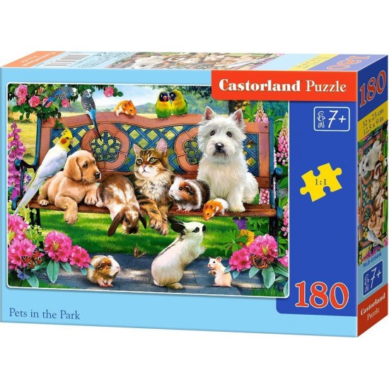 Castorland Pets in the Park παζλ 180 κομματια B-18444 ΠΑΙΔΙΚΑ PUZZLES