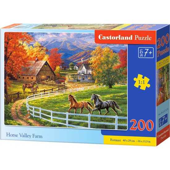 Horse Valley Farm 200 κομματια (B-222124) Castorland ΠΑΙΔΙΚΑ PUZZLES