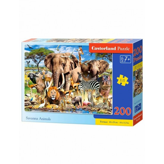 Castorland Savanna Animals παζλ 200 κομματια B-222155 ΠΑΙΔΙΚΑ PUZZLES