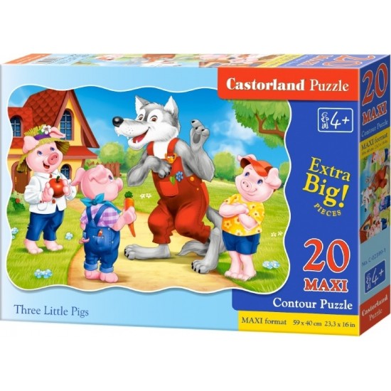 Castorland Three Little Pigs παζλ 20 maxi κομματια B-2399 ΠΑΙΔΙΚΑ PUZZLES
