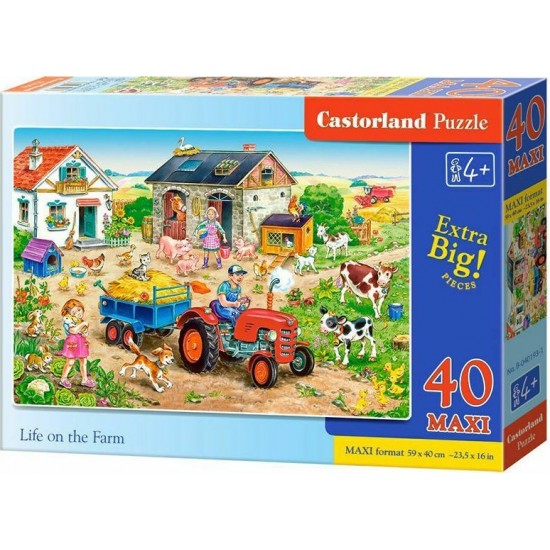 Castorland Life on the Farm παζλ 40 maxi κομματια B-40193 ΠΑΙΔΙΚΑ PUZZLES