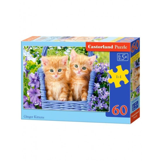 Castorland Ginger Kittens παζλ 60 κομματια B-66247 ΠΑΙΔΙΚΑ PUZZLES