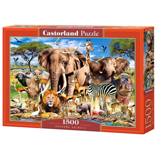 Castorland Savanna Animals παζλ 1500 κομματια C-151950 PUZZLES ΕΝΗΛΙΚΩΝ