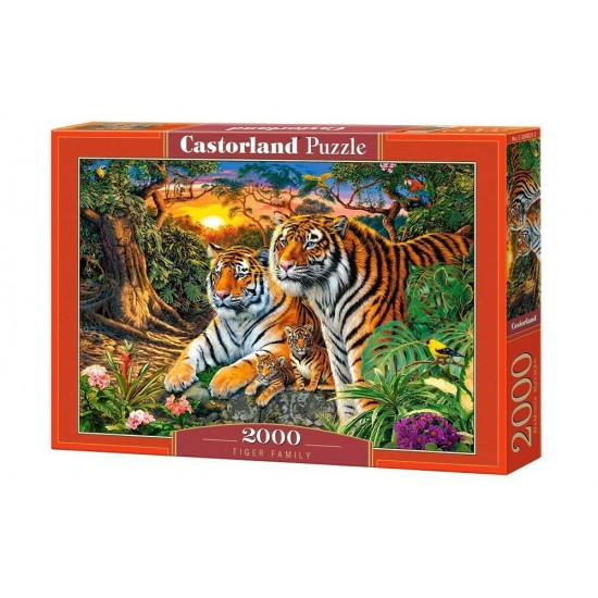 Castorland Tiger Family παζλ 2000 κομματια C-200825 PUZZLES ΕΝΗΛΙΚΩΝ
