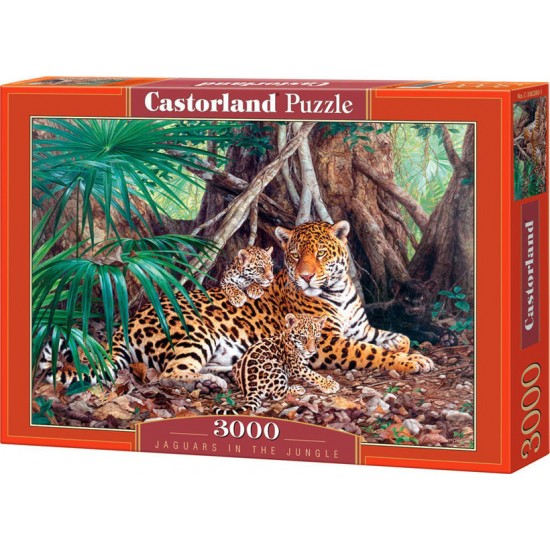 PUZZLE CASTORLAND 3000 Jaguars in the Jungle C-300280 PUZZLES