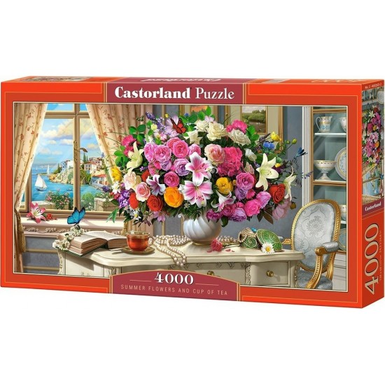 Castorland Summer Flowers and Cup of Tea παζλ 4000 κομματια C-400263 PUZZLES ΕΝΗΛΙΚΩΝ