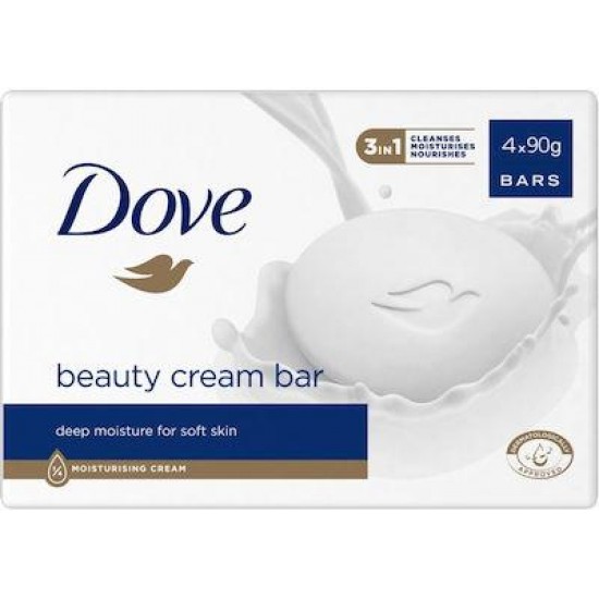 Dove Beauty Cream Bar 4x90gr  ΚΡΕΜΟΣΑΠΟΥΝΑ