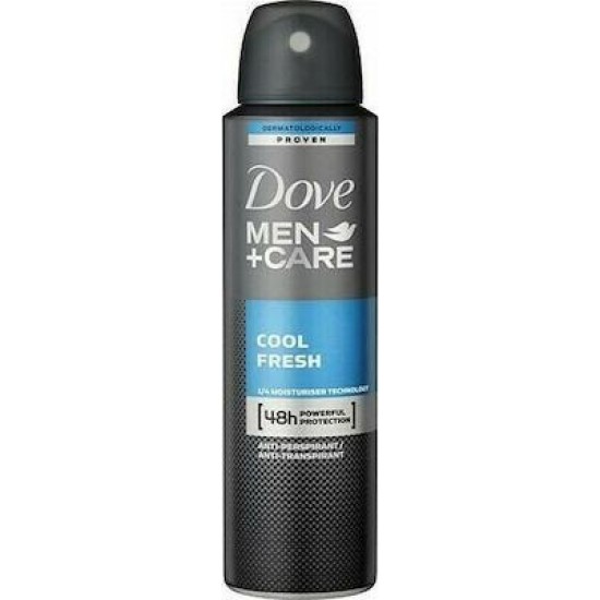 Dove Men+Care Cool Fresh Anti-perspirant & Anti-transpirant Αποσμητικό 48h σε Spray 150ml ΑΠΟΣΜΗΤΙΚΑ