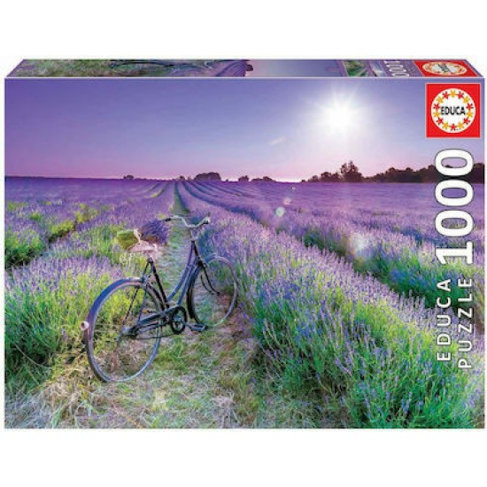 PUZZLE 1000 BIKE IN A LAVENDER FIELD PUZZLES ΕΝΗΛΙΚΩΝ