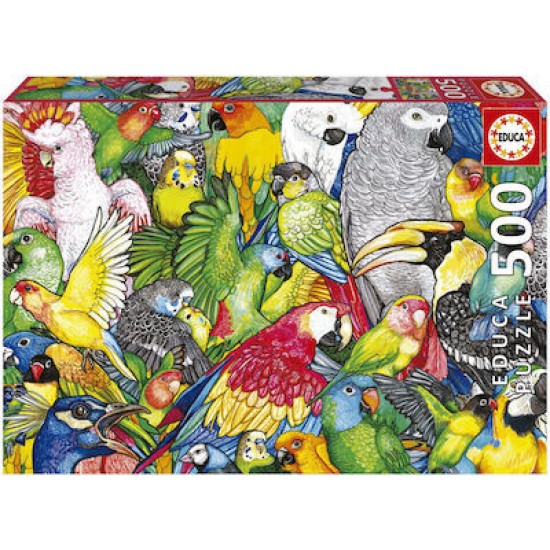 Puzzle Educa Parrots 500 PUZZLES ΕΝΗΛΙΚΩΝ