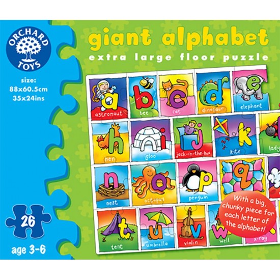 Παιδικό Puzzle Giant Alphabet 26pcs για 3+ Ετών Orchard ΠΑΙΔΙΚΑ PUZZLES