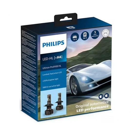 Λάμπες Αυτοκινήτου Philips Ultinon Pro9100 H7 LED 5800K Ψυχρό Λευκό 13.2V 18W 2τμχ ΛΑΜΠΕΣ ΑΥΤ/ΤΟΥ