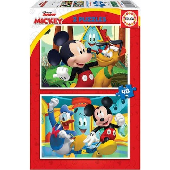 PUZZLE 2x48 MICKEY MOUSE FUN HOUSE ΠΑΙΔΙΚΑ PUZZLES