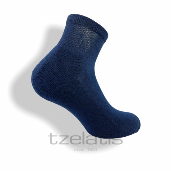 Κάλτσες (90%βαμβάκι πενιέ, με πετσετέ πλέξη στο πέλμα) Μπλε Ελληνικής κατασκευής  ΚΑΛΤΣΕΣ