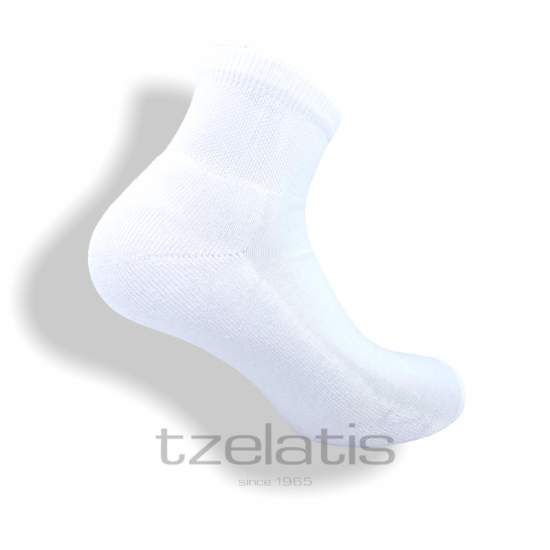 Κάλτσες (90%βαμβάκι πενιέ, με πετσετέ πλέξη στο πέλμα) Λευκές Ελληνικής Παραγωγής ΚΑΛΤΣΕΣ