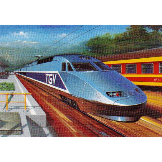 TGV Train 1000 PIECES TREFL PUZZLE 10091 PUZZLES ΕΝΗΛΙΚΩΝ