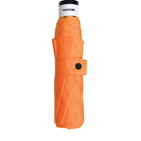 Ομπρέλα βροχής χειροκίνητη σπαστή αντιανεμική πορτοκαλί 53cm Pantone  ΟΜΠΡΕΛΕΣ ΒΡΟΧΗΣ
