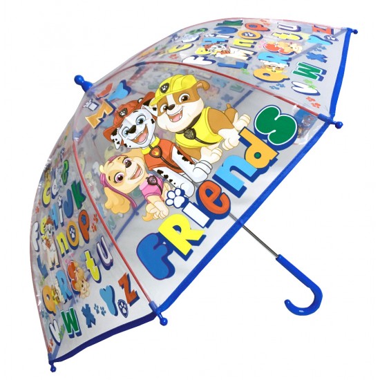 Ομπρέλα βροχής μονοκόμματη απλή 45cm (I live my friends) PAW PATROL ΠΑΙΔΙΚΕΣ