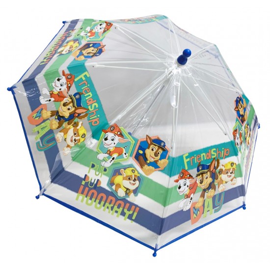 Ομπρέλα παιδική μονοκόμματη απλή με άνοιγμα ασφαλείας 38cm,PAW PATROL ΟΜΠΡΕΛΕΣ ΒΡΟΧΗΣ