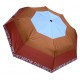 Ομπρέλα βροχής 3σπα΄στη αυτόματη 58.5cm, D-type, κόκκινο-καφέ, δερμάτινη λαβή, GUY LAROCHE ΓΥΝΑΙΚΕΙΕΣ