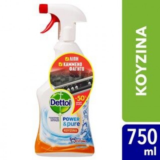 Dettol Kαθαριστικό Spray Κουζίνας 500ml+250ml Δώρο ΚΑΘΑΡΙΣΤΙΚΑ ΚΟΥΖΙΝΑΣ