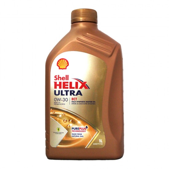 SHELL HELIX ULTRA 0W30 ECT FULLY SYNTHETIC 1LT ΛΙΠΑΝΤΙΚΑ