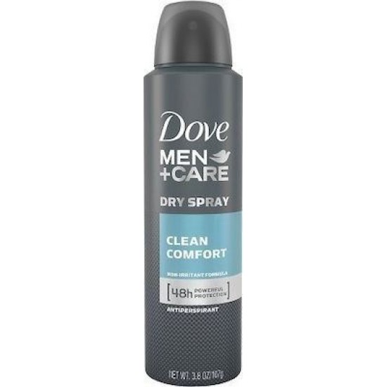 Dove Men+Care Clean Comfort Dry Αποσμητικό 48h σε Spray 150ml ΑΠΟΣΜΗΤΙΚΑ
