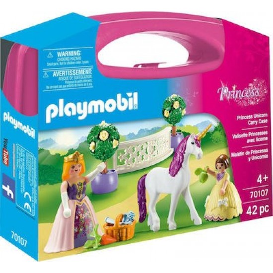 Playmobil Princess Unicorn Carry Case για 4+ ετών 70107 ΕΠΙΤΡΑΠΕΖΙΑ