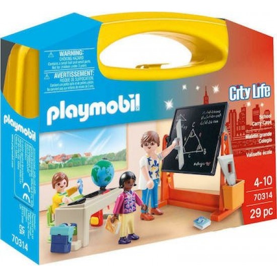 Playmobil City Life Maxi Βαλιτσάκι Σχολική Τάξη για 4-10 ετών 70314 ΕΚΠΑΙΔΕΥΤΙΚΑ