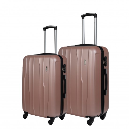 Βαλίτσα trolley Cardinal μεσαία/μεγάλη 2012/60/70 cm ροζ χρυσό Cardinalbags