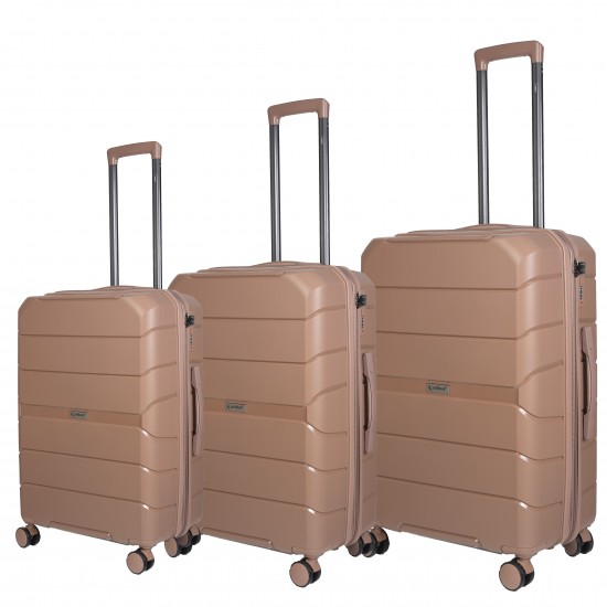Βαλίτσες trolley Επεκτάσιμη Elusive (σέτ 3 τεμαχίων) Cardinal (PP) 2016 ροζ χρυσό Cardinalbags
