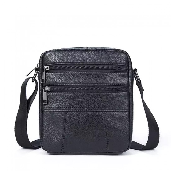 Δερμάτινο τσαντάκι ώμου Cardinal 7705 black Cardinalbags