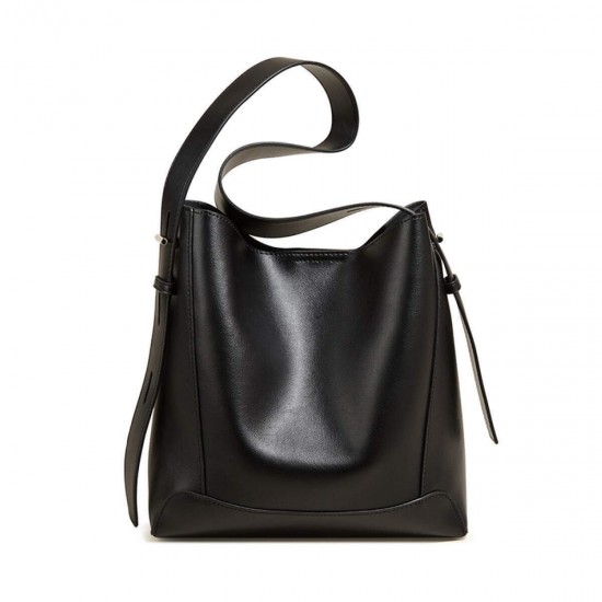 Δερμάτινη Γυναικεία Τσάντα Shopper ‘Ωμου Foxer 9136015F μαύρο Cardinalbags