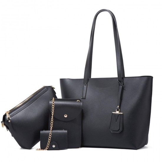 Γυναικείο σετ τσάντας χιαστί/ώμου/ χειρός ώμου Cardinal ZM596 black Cardinalbags