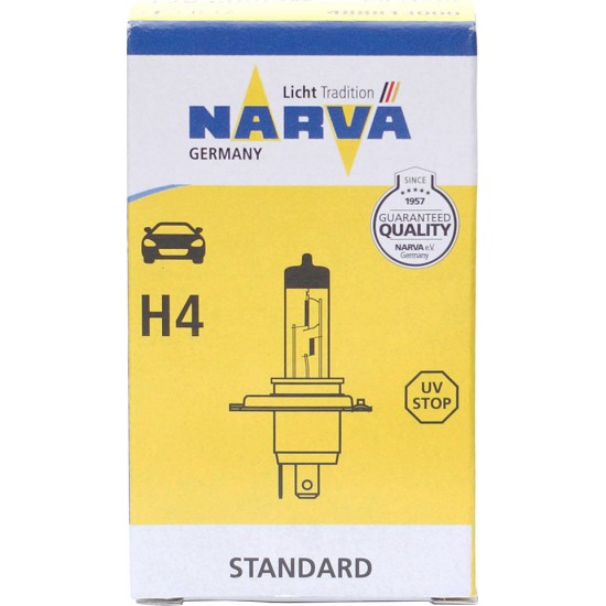 NARVA H4 12V 60/55W P43T-38 ΛΑΜΠΕΣ ΑΥΤ/ΤΟΥ