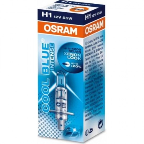 Osram H1 Cool Blue Intense 64150CBI Halogen 12V 55W 4200K OSRAM