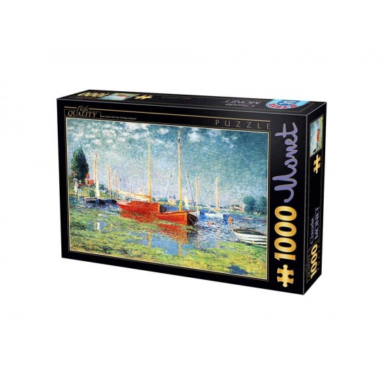 Παζλ 1000 Claude Monet Red Boats at Argenteuil 67548CM04 ΠΑΙΧΝΙΔΙΑ