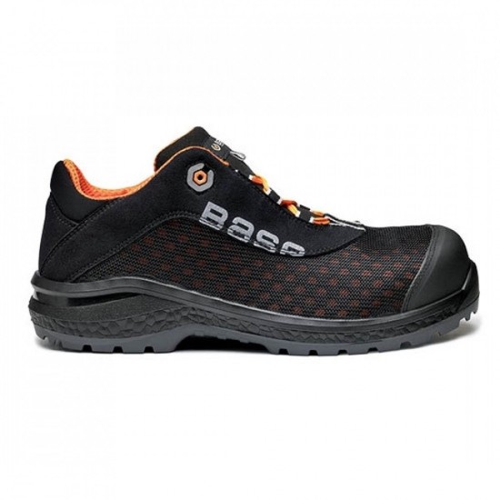 Παπούτσια εργασίας Υφασμάτινα BASE BE-FIT S1P SRC μαύρο/πορτοκαλί. ΑΝΤΑΛΛΑΚΤΙΚΑ