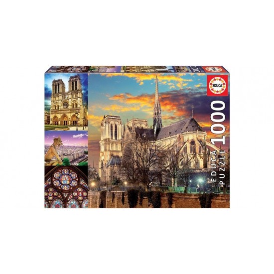 Puzzle Educa 1000 Notre Dame Collage 18456 ΠΑΙΧΝΙΔΙΑ