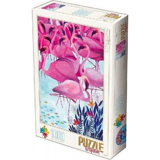 Puzzle Dtoys 1000 Tropical Flamingos 72887TR02 ΠΑΙΧΝΙΔΙΑ