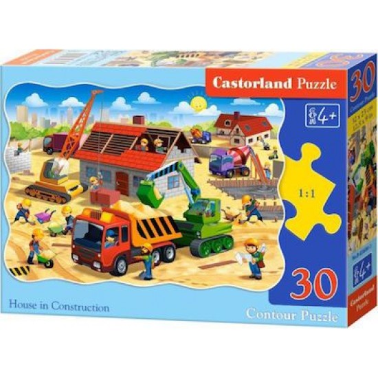 Puzzle Castorland 30τεμ House In Construction B-03686 ΠΑΙΧΝΙΔΙΑ