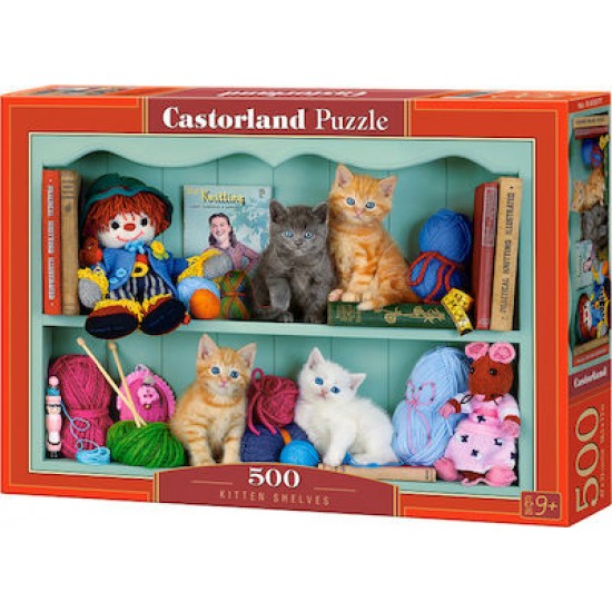 Puzzle Castorland 500pcs Kitten Shelves  B-53377 ΠΑΙΧΝΙΔΙΑ