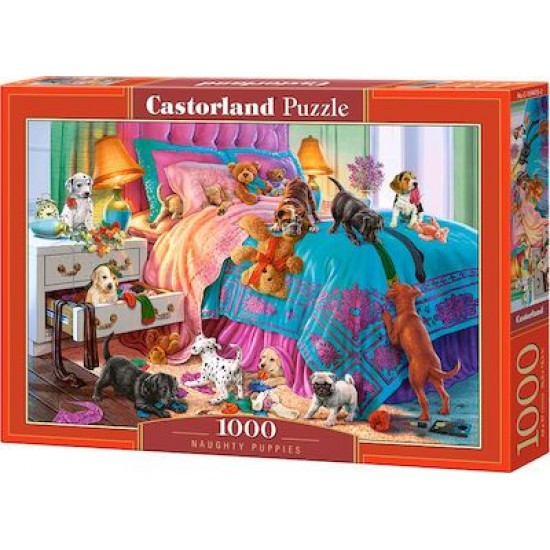 Puzzle Castorland 1000pcs Naughty Puppies C-104475 ΠΑΙΧΝΙΔΙΑ