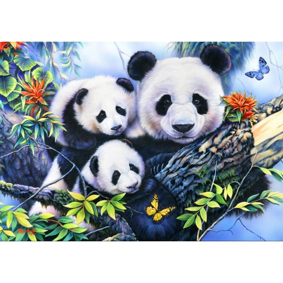 PUZZLE BLUEBIRD 1000 Panda Family 70079 ΠΑΙΧΝΙΔΙΑ