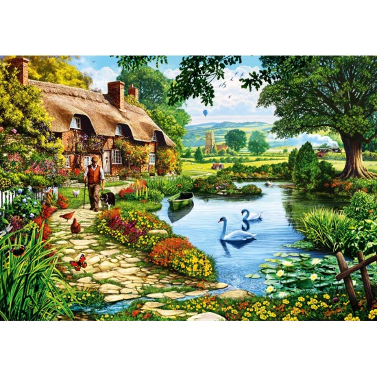PUZZLE BLUEBIRD 1000 Cottage by the Lake 70315 ΠΑΙΧΝΙΔΙΑ