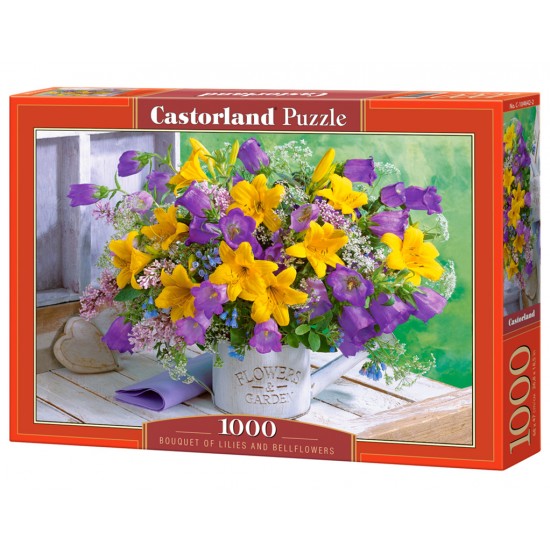 PUZZLE CASTORLAND 1000 Bouquet of Lilies and Bellflowers C-104642 ΠΑΙΧΝΙΔΙΑ