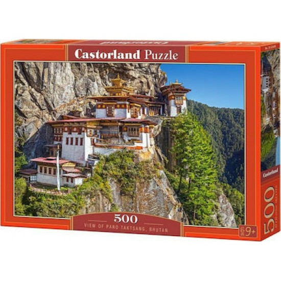 PUZZLE CASTORLAND 500 View of Paro Taktsang, Bhutan B-53445 ΠΑΙΧΝΙΔΙΑ