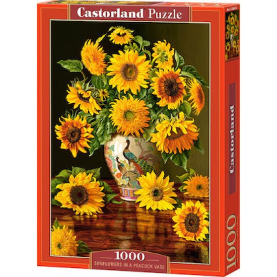 PUZZLE CASTORLAND 1000 Sunflowers in a Peacock Vase C-103843 ΠΑΙΧΝΙΔΙΑ