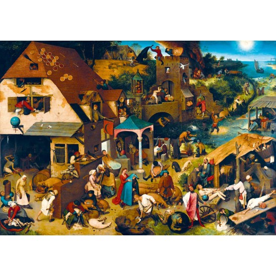 PUZZLE BLUEBIRD 1000 Pieter Bruegel the Elder – Netherlandish Proverbs, 1559 60028 ΠΑΙΧΝΙΔΙΑ