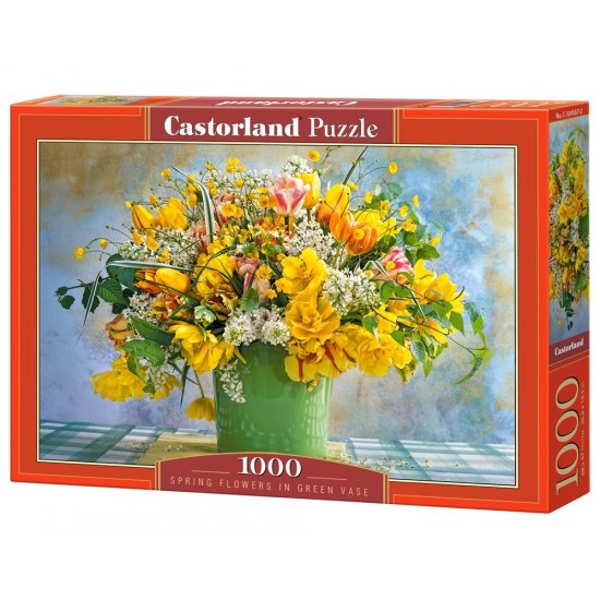 PUZZLE CASTORLAND 1000 Spring Flowers In Green Vase C-104567 ΠΑΙΧΝΙΔΙΑ